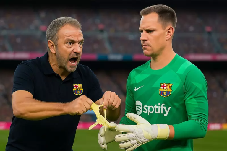 فليك يؤكد دعمه التام للحارس ويعترف بخطئه في أزمة تير شتيجن