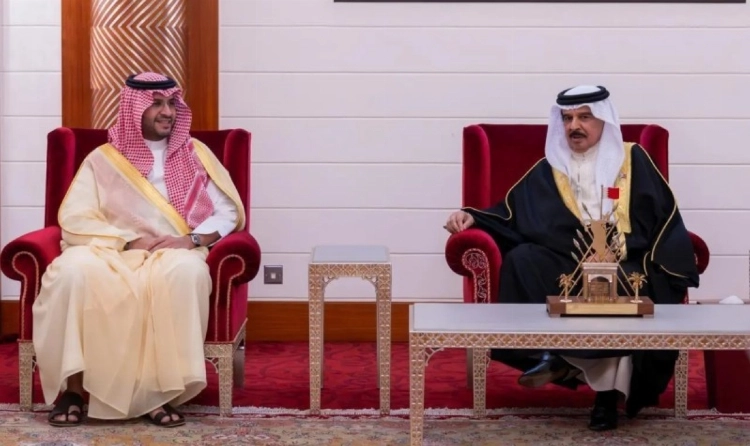 تركي بن محمد بن فهد ضيف عند ملك البحرين